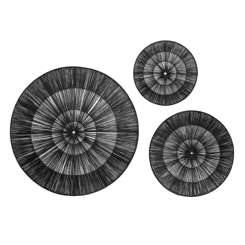 Arianna Round Wall Decor Black - Medium