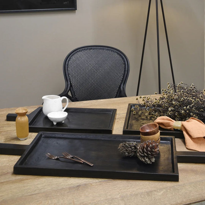 Serving Board Double-Handled - Ebonised