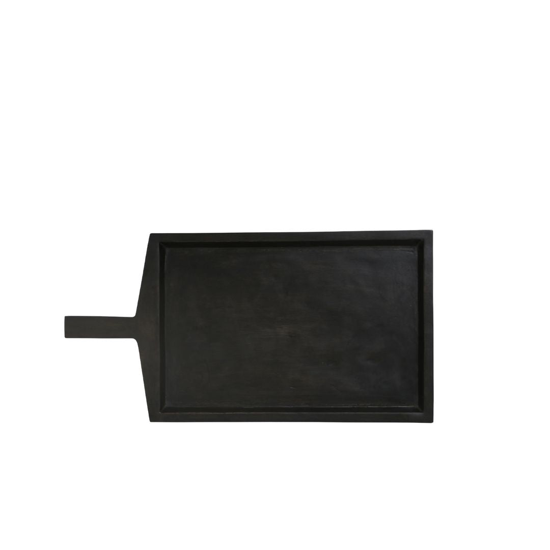 Serving Board Single Handled: Ebonised - Small