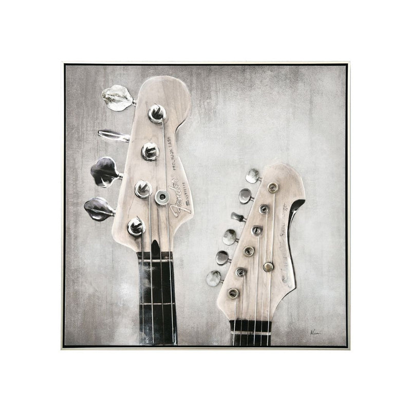 Guitar Keys Framed Canvas - 800x800