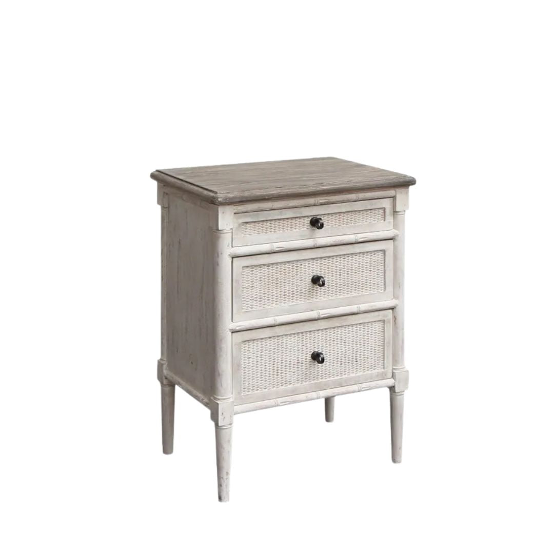 Laurette 3 Drawer Bedside Table