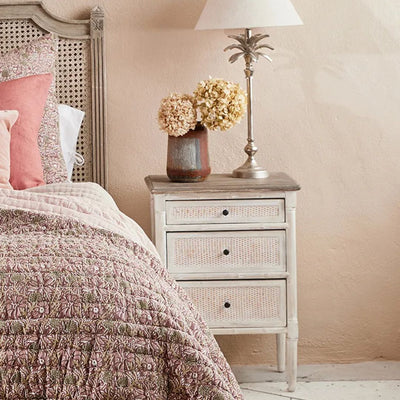 Laurette 3 Drawer Bedside Table