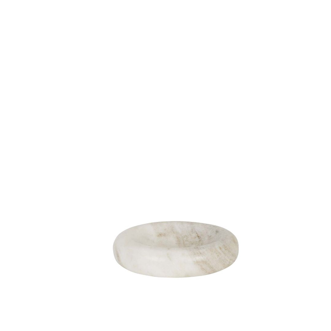 Rufus Indra Small Shallow Bowl -  Oat Marble