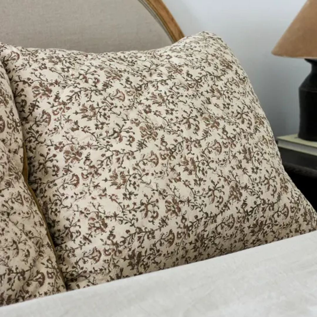 Lilibeth Handblock Olive Velvet Eurocase