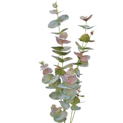 Tall Eucalyptus Spray - Pink/Grey