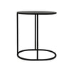 Oval Couch Side Table -  Black