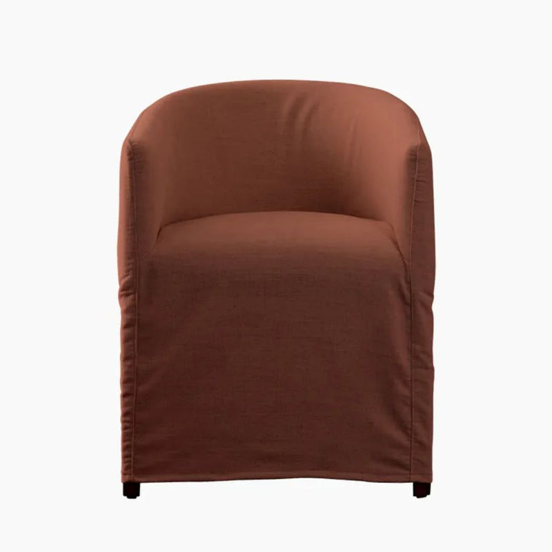 Blythe Slip Cover Chair - Rust