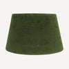 Tapered  Drum Velvet Shade: Olive - 40cm