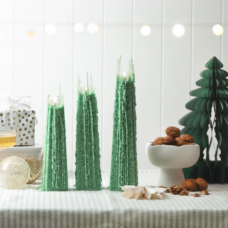 Icicle Candle: Festive Pine  - Large