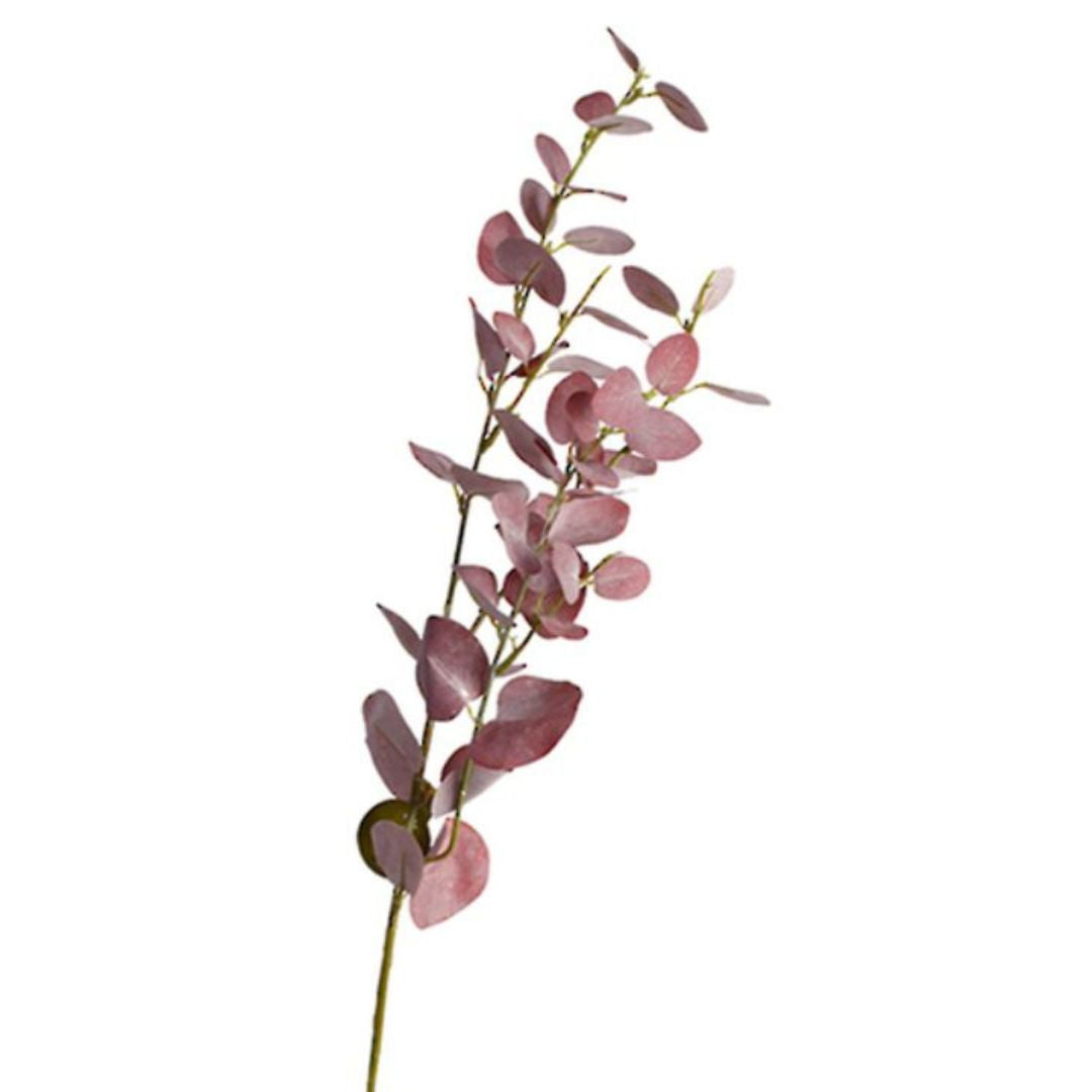 Eucalyptus Spray: Burgundy - 80cm