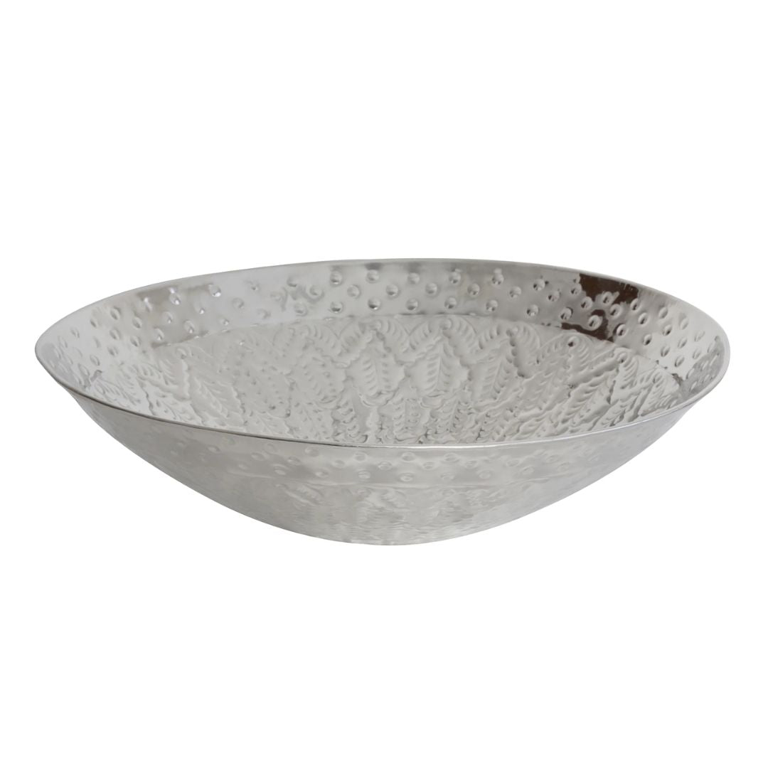 Calypso Embossed Bowl - Nickel