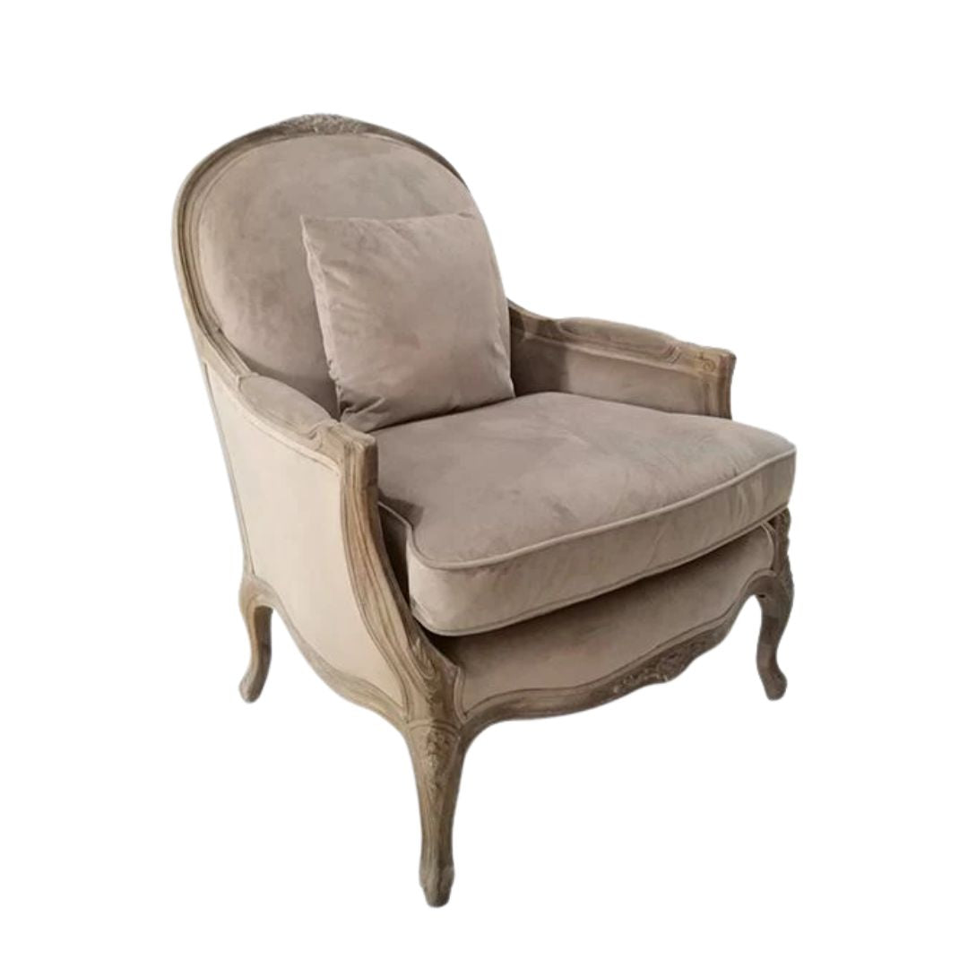 Elenor Velvet Chair - Camel