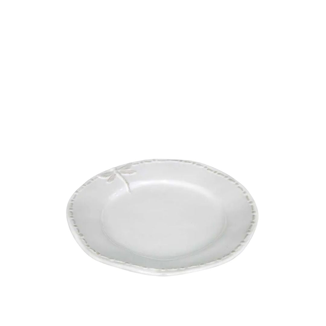Dragonfly Stoneware White Side Plate