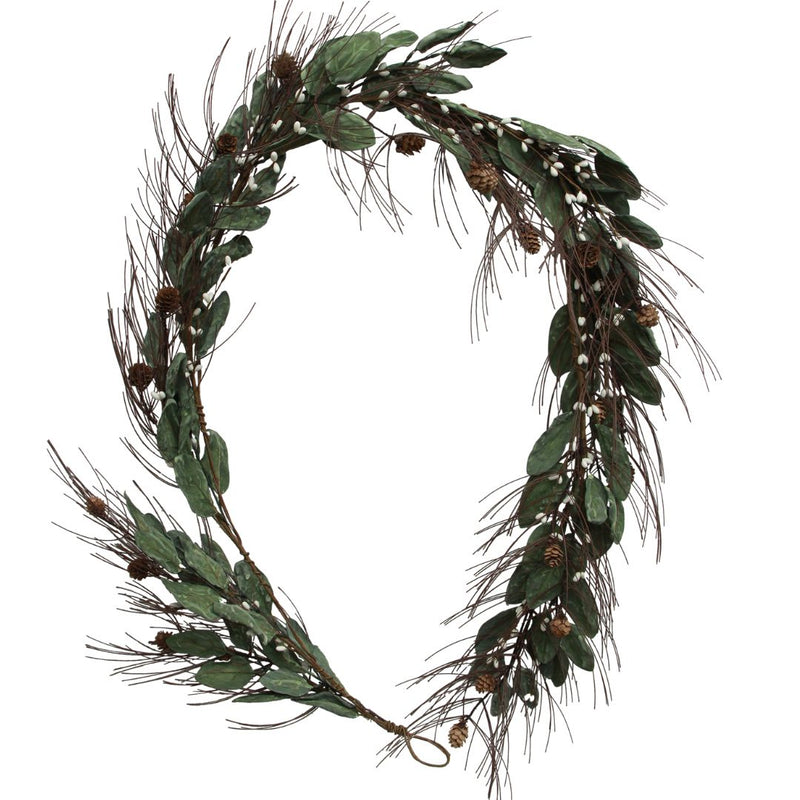 White Berry & Pinecone Swag - Large