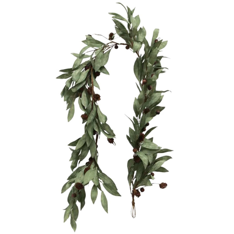 Eucalyptus & Brown Berry Wood Swag - Large