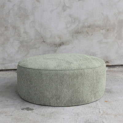 Laura Ottoman: Chenille - Sage Green