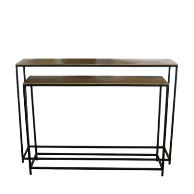 New York Console: Antique Brass - Large
