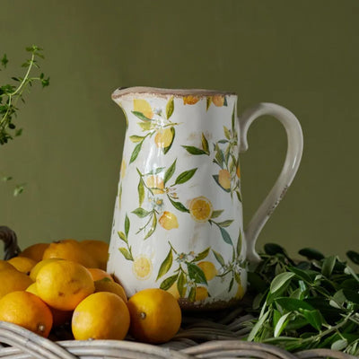Botanical Lemon Jug - Tall