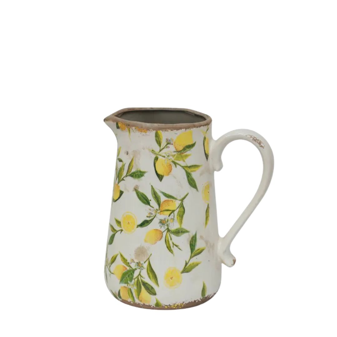 Botanical Lemon Jug - Tall