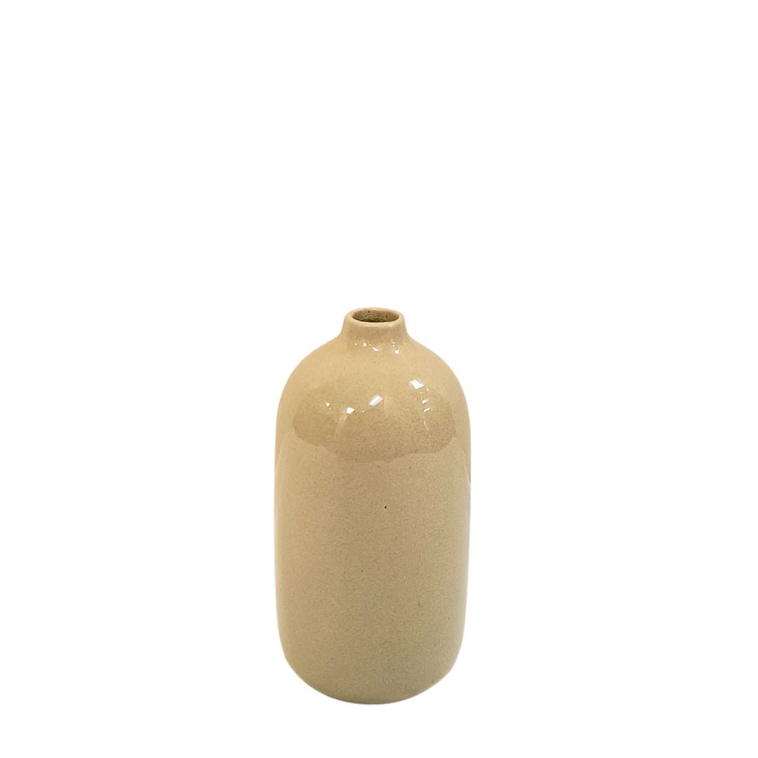 Olive Bottle Vase - Stone