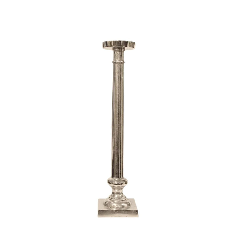 Como Candlestick: Silver - Medium