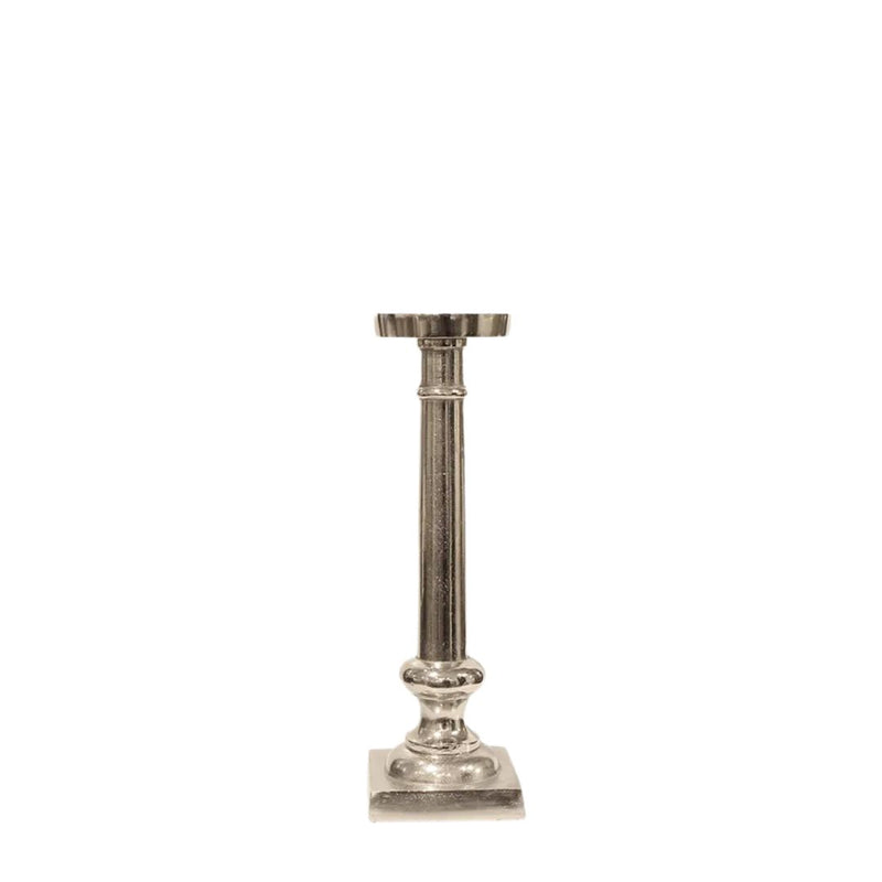 Como Candlestick: Silver - Small