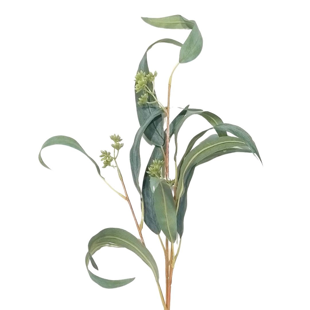 Pointed Gum Foliage Pick: Green