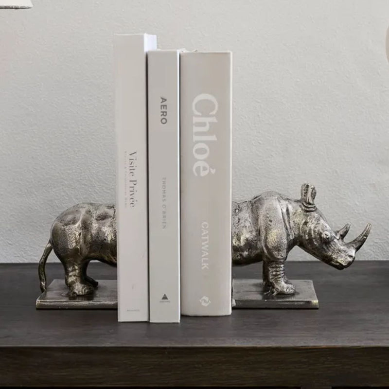 Rhino Bookends