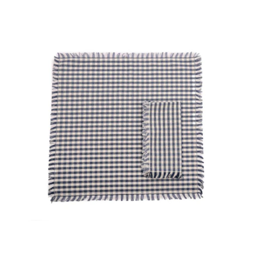 Gingham Napkin Blueberry