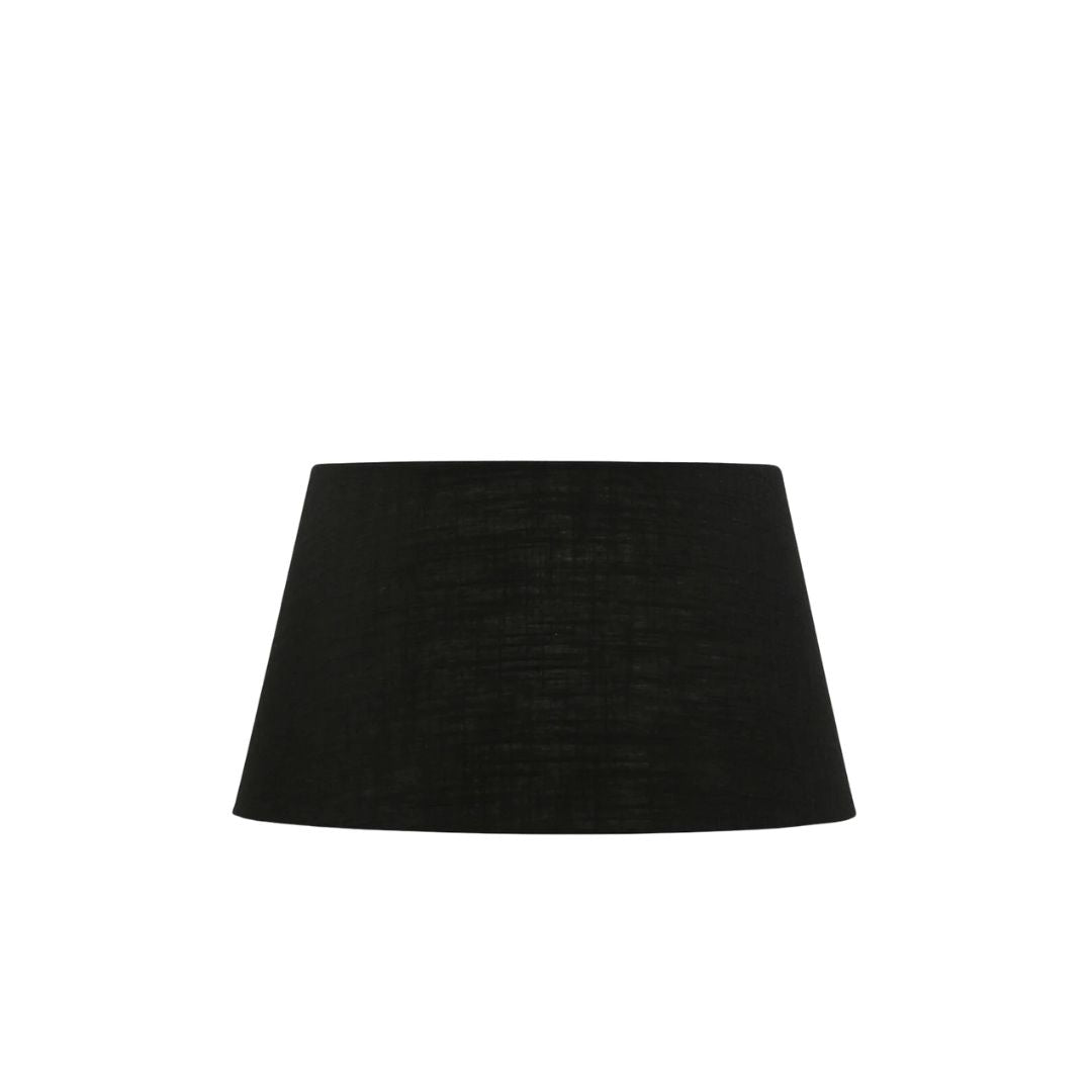 Black Tapered Drum Lampshade - 41cm