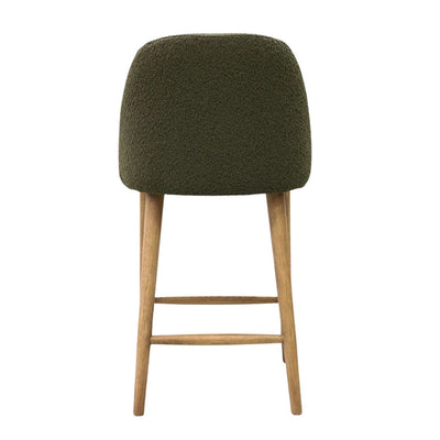 Roma Sherwood Boucle Oak Barstool