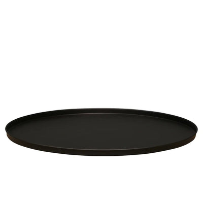 Studio Round Ottoman Tray: Black