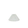 Pleated Linen Shade: White - 26cm