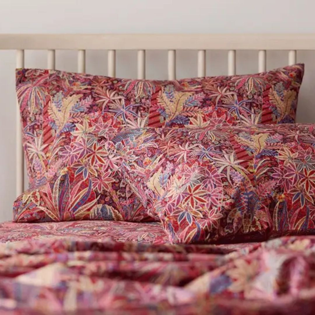 Pillowcase made with Liberty Fabric: Adelphi Voyage