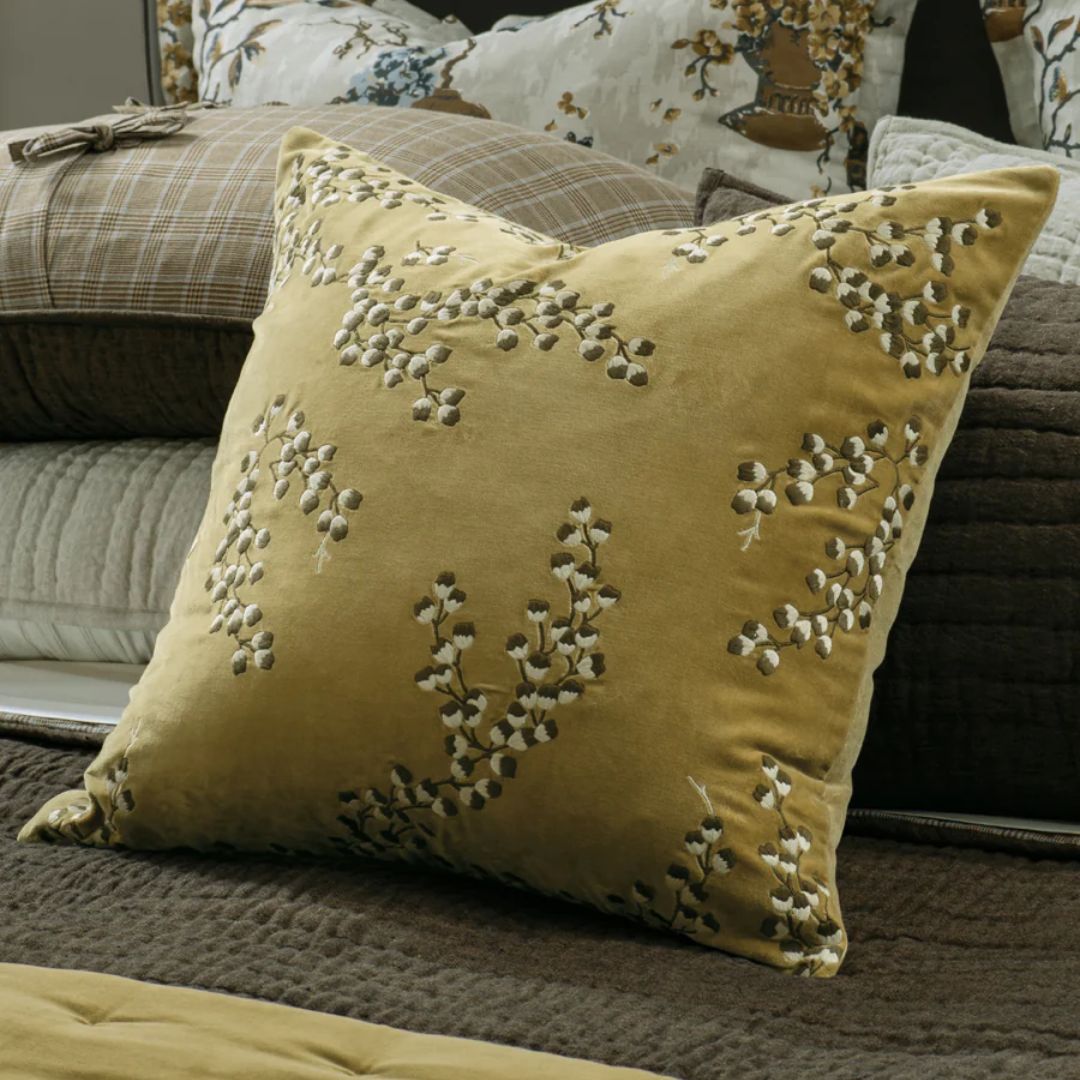 Chaya Ochre Cushion - 60x60