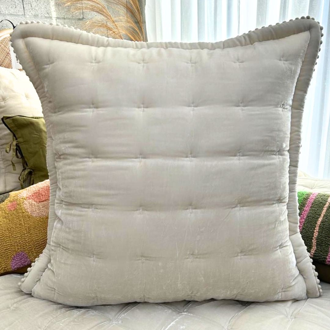 Cruz Velvet Eurosham: Natural