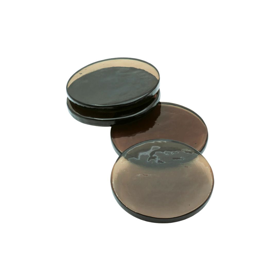 Glass Coaster: Bronze - Set of 4