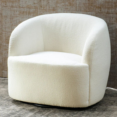 Lorenne Swivel Chair - Ivory
