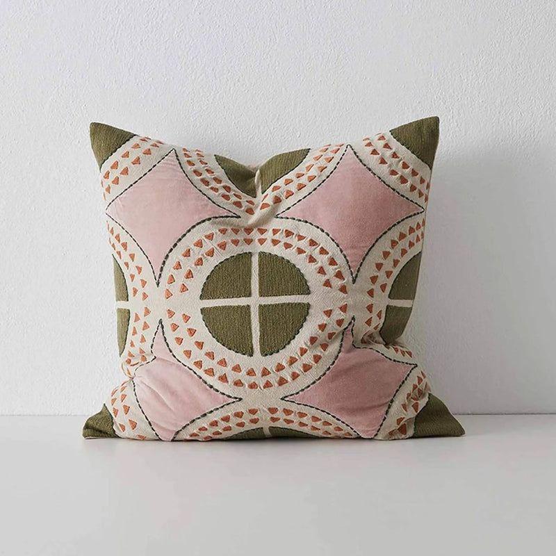 Martinique Olive Cushion - 50x50