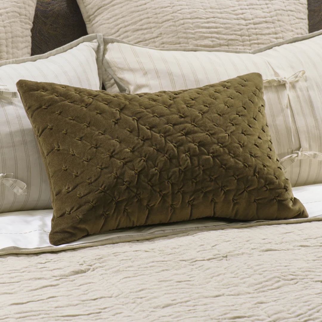Mica Deep Moss Cushion - 60x40