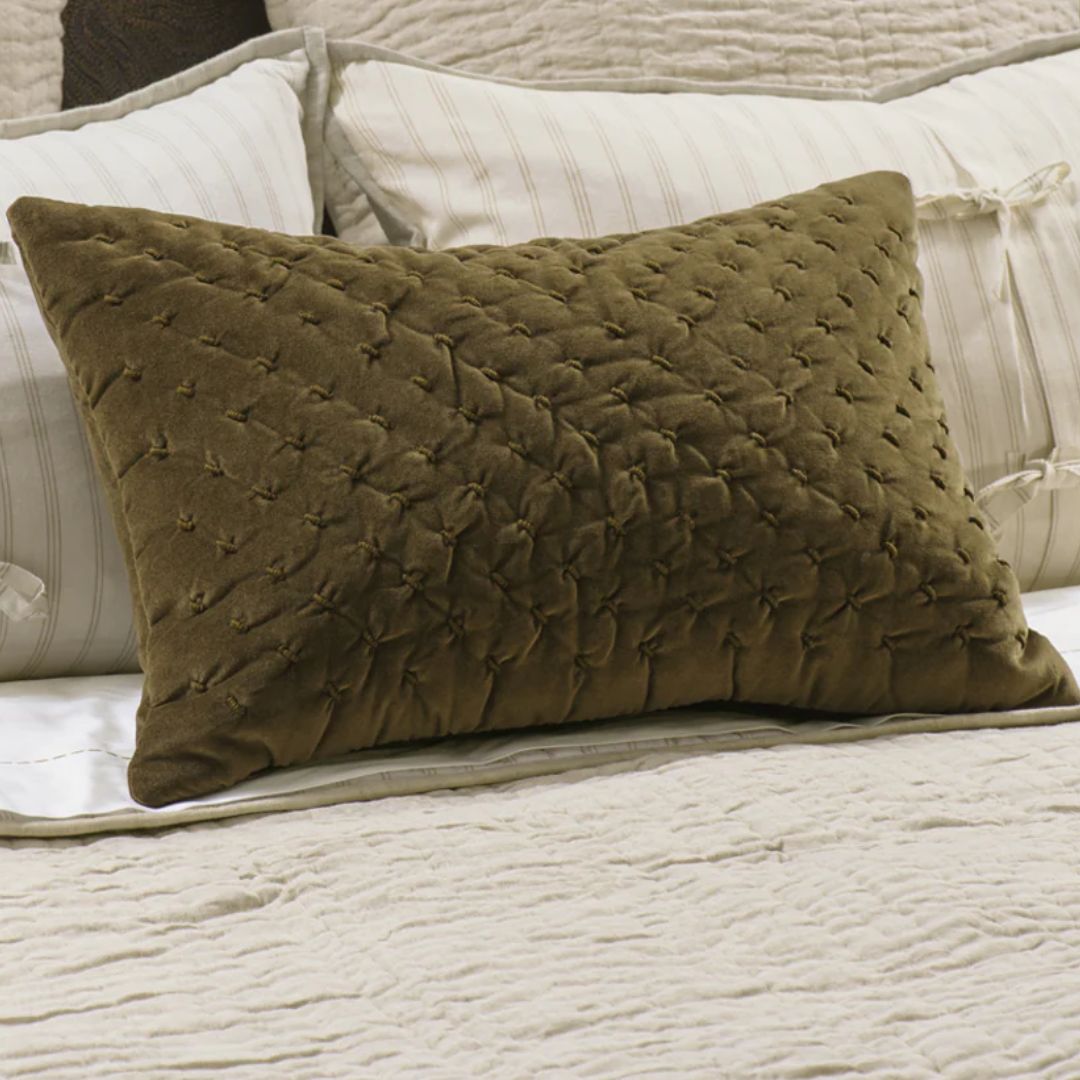 Mica Deep Moss Cushion - 60x40