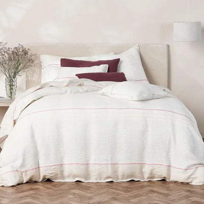 Pure Linen Duvet Cover Set with 2 Pillowcases: Maeve - Queen