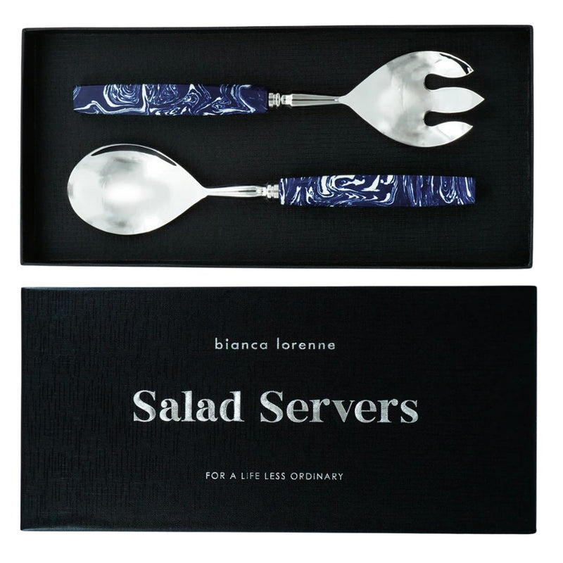 Salad Server Set - Blue