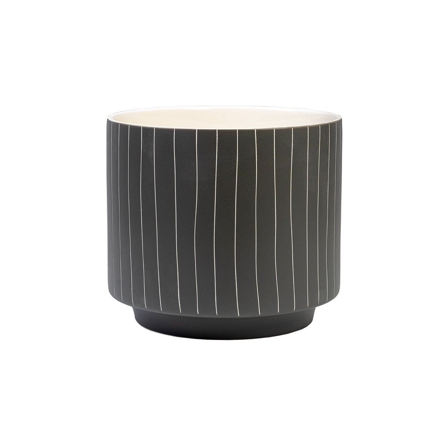 Blurred Lines Dark Grey Pot - Small