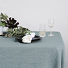 Linen Hemmed Runner - Pearl Blue
