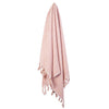 Textured Tassel Bath Towel - Pink