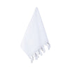 Textured Tassel Guest Towel - White