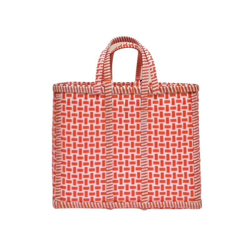 Juno Tangerine & White Bag - Medium