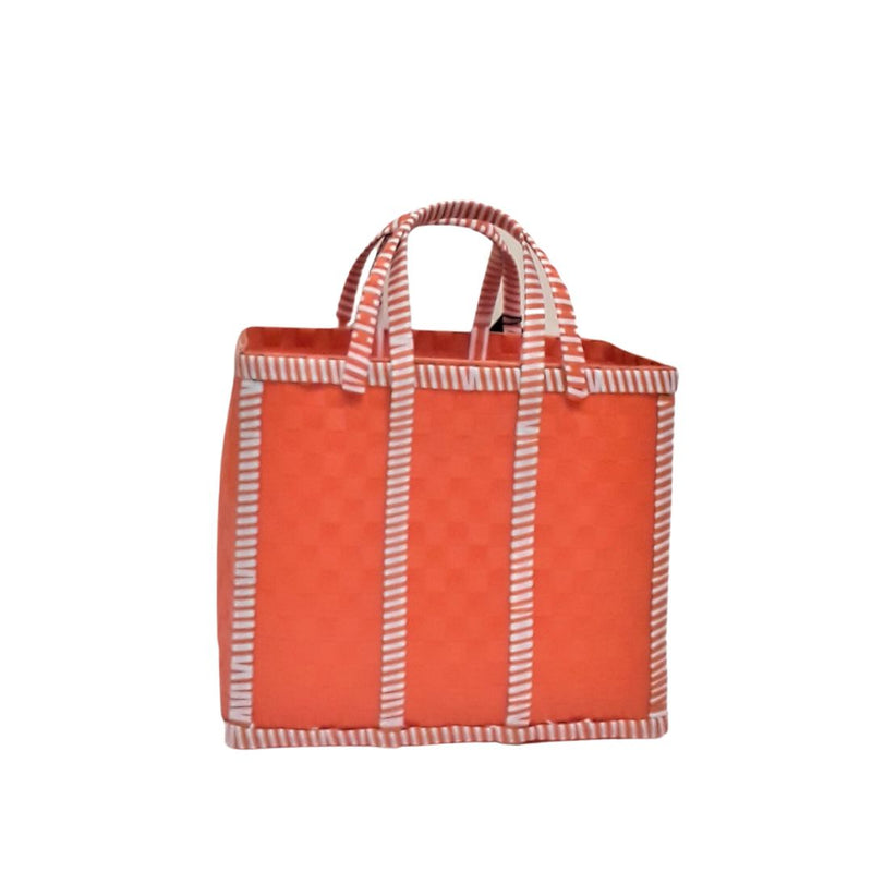 Juno Tangerine & White Bag - Small