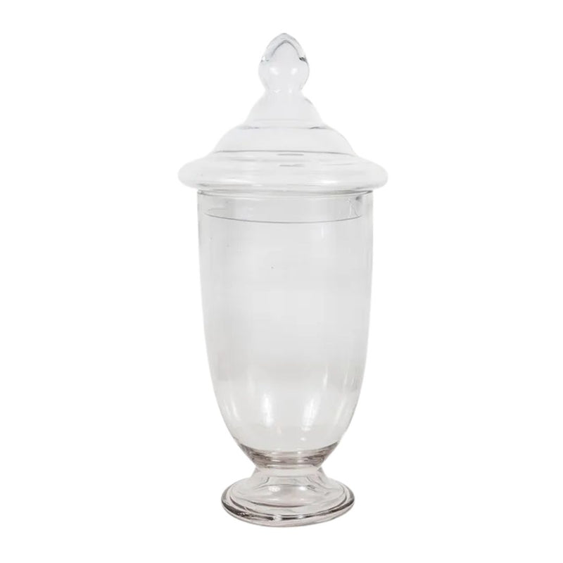Glass Urn with Lid - Tall
